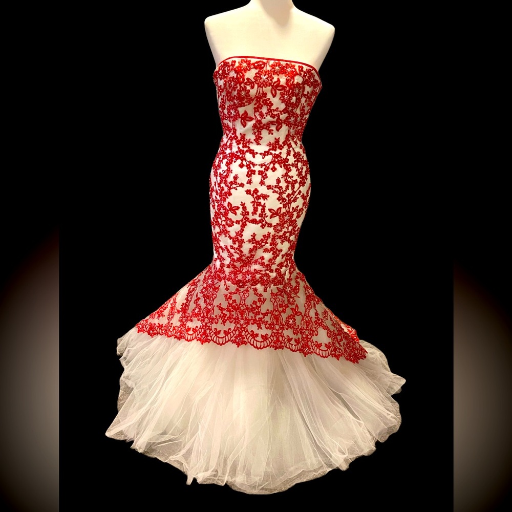 Strapless Evening Gown